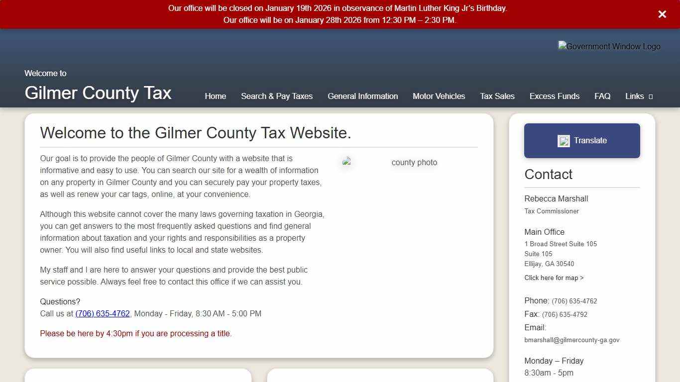 Gilmer County Tax